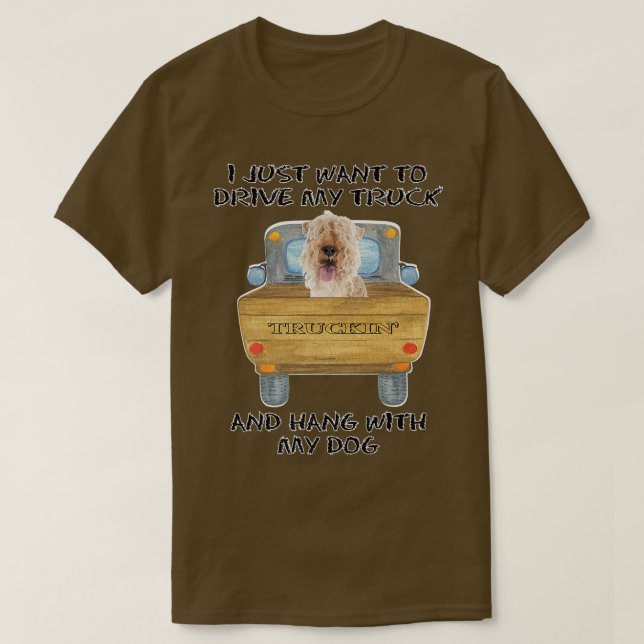 Camiseta Truck Driving Dog Lakeland Terrier2802 (Diseño del anverso)