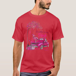 Camiseta Truck Flamingo In October We Wear Pink Ribbon Brea