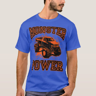 Camiseta Truck Monster Power Gift For Boys 