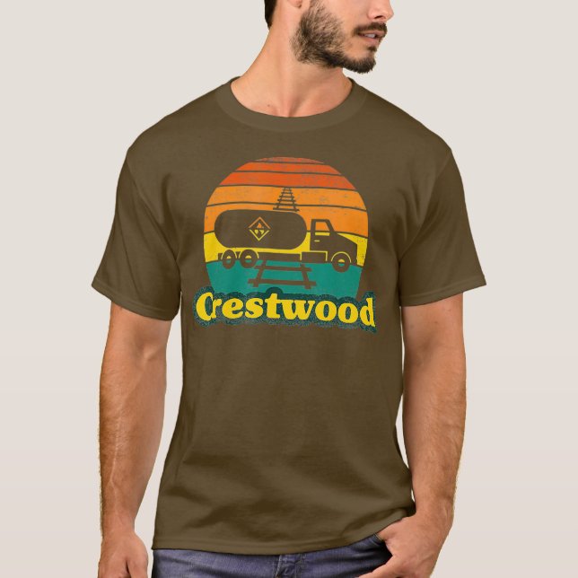 Camiseta Truck Semi Stuck on Railroad  Crestwood Kentucky (Anverso)