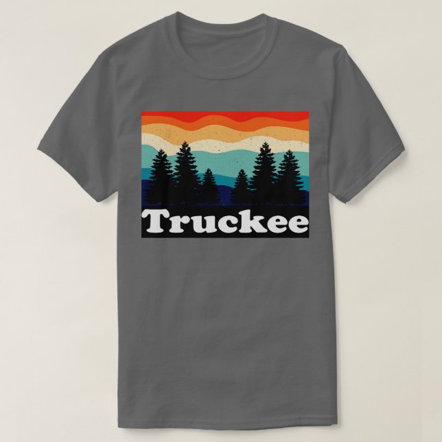 Camiseta Truckee Lake Tahoe Retro (Diseño del anverso)