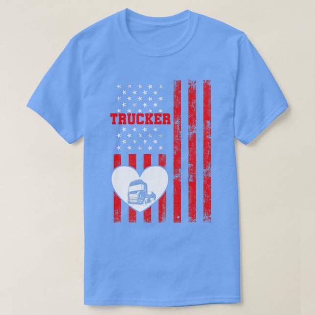 Camiseta Trucker Funny Truck Driver2948 (Diseño del anverso)