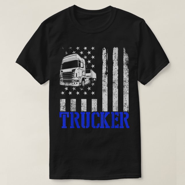 Camiseta Trucker Funny Truck Driver 3013 (Diseño del anverso)