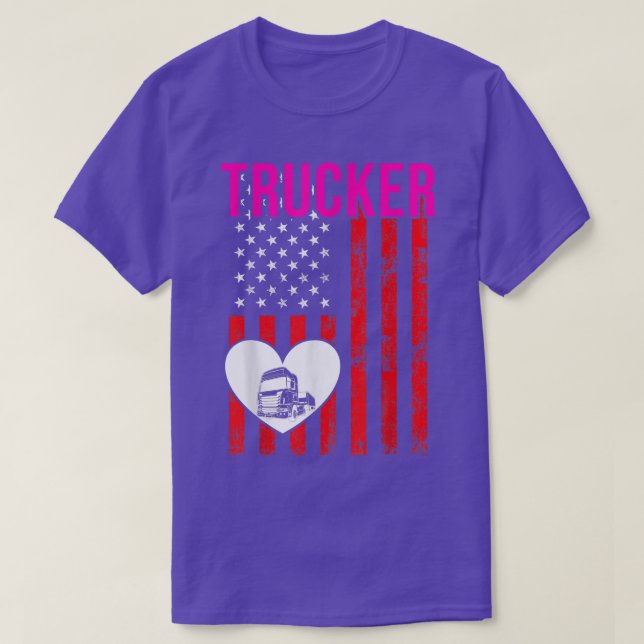Camiseta Trucker Funny Truck Driver 3019 (Diseño del anverso)