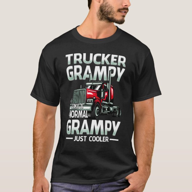 Camiseta Trucker Grampy Like A Normal Grampy Just Cooler (Anverso)