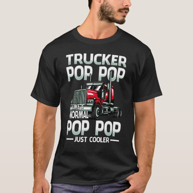 Camiseta Trucker Pop Pop Como Un Pop Pop Normal Solo Que Má (Anverso)