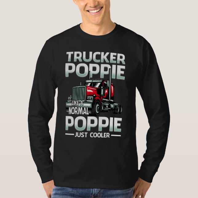 Camiseta Trucker Poppie Like A Normal Poppie Just Cooler (Anverso)