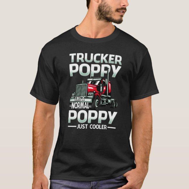 Camiseta Trucker Poppy Like A Normal Poppy Just Cooler (Anverso)