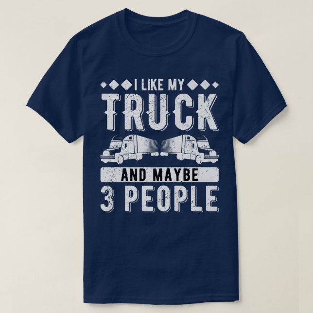 Camiseta Trucker Truck Driver Trucking Trucks 3044 (Diseño del anverso)