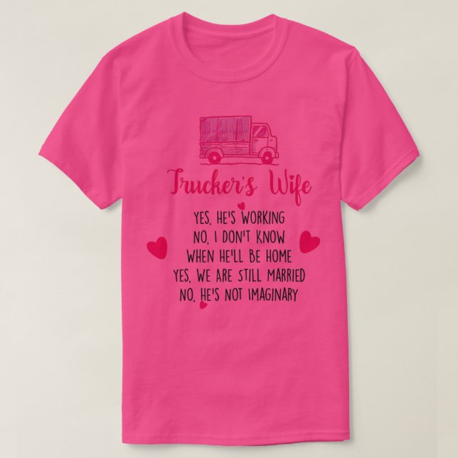 Camiseta Truckers Wife Shirt Classic (Diseño del anverso)