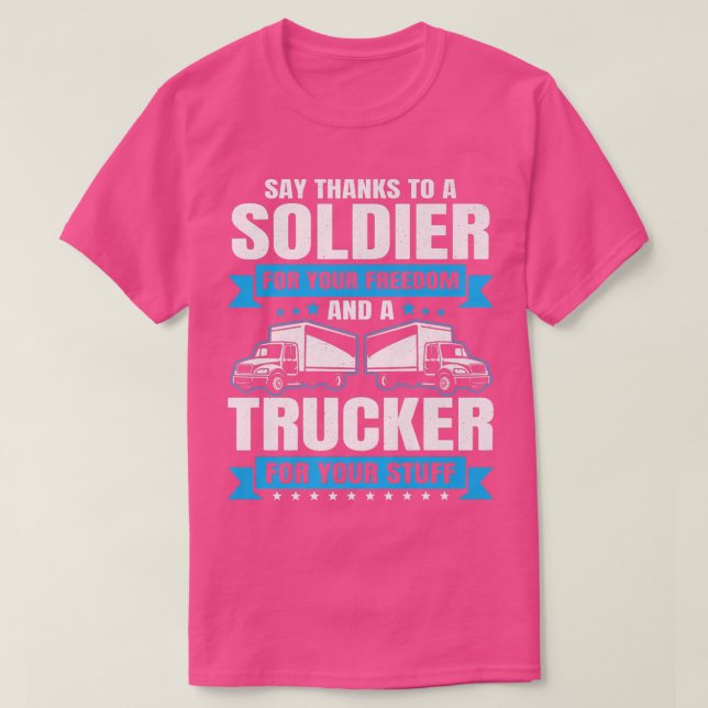 Camiseta Trucking Country Trucker Diesel Freight Truck Driv (Diseño del anverso)