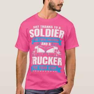 Camiseta Trucking Country Trucker Diesel Freight Truck Driv