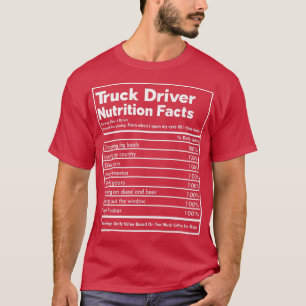 Camiseta Trucking Country Trucker Nutrition Fact Freight Tr