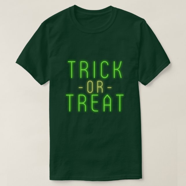 Camiseta Truco brillante o trato de Halloween (Diseño del anverso)