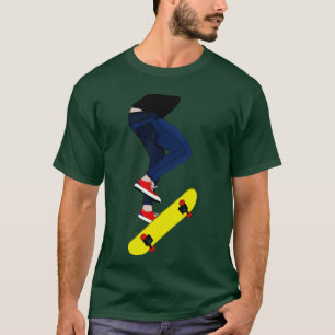 Camiseta Truco con una tabla de patinar