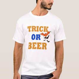 Camiseta truco de amante de la cerveza o trébol divertido d