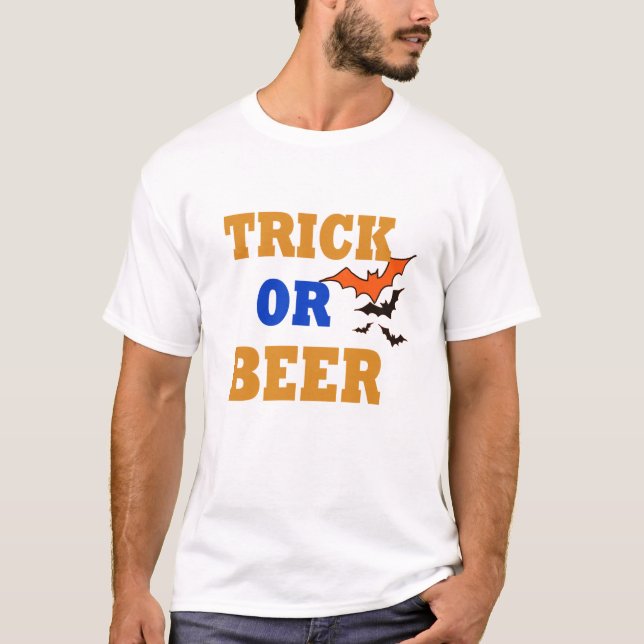 Camiseta truco de amante de la cerveza o trébol divertido d (Anverso)