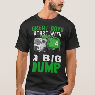 Camiseta Truco de basura de basura sucia para reciclaje de