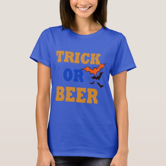 Camiseta truco de cerveza truco para tratar la cerveza dive (Anverso)