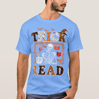 Camiseta Truco de Halloween o lectura libro Bookworm esquel