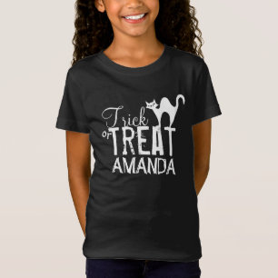 Camiseta Truco de Halloween o truco para tratar a fantasmas