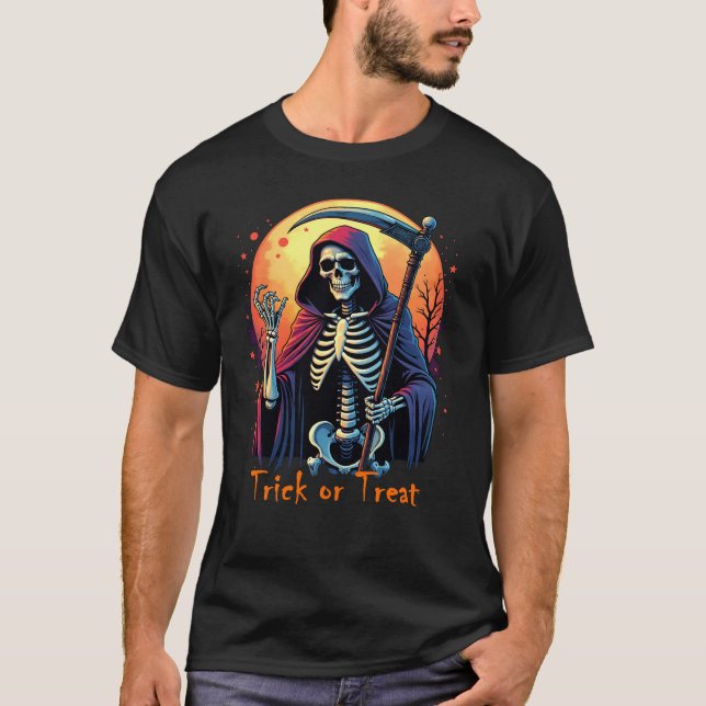 Camiseta Truco de pañales mugrientos o tee de Halloween (Anverso)