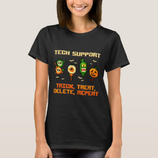 Camiseta Truco de soporte técnico Eliminar Halloween repeti