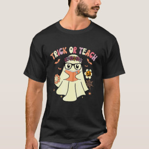 Camiseta Truco De Vintage O Enseñar Gracioso Fantasma Teach