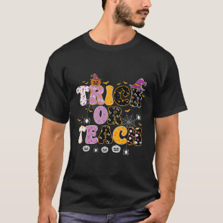 Camiseta Truco Divertido O Enseñanza Halloween Profesor