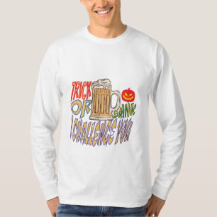 Camiseta Truco O Bebida, Feliz Booze De Halloween