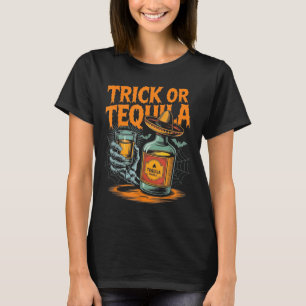 Camiseta Truco o camarero hombres mujeres divertido Hallowe