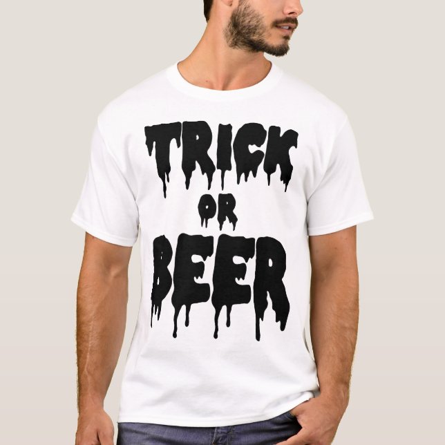 Camiseta truco o cerveza (Anverso)