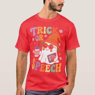 Camiseta Truco o Discurso Halloween SLP Retro Terapia del H