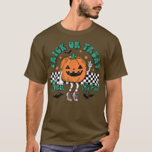 Camiseta Truco o trata oler a los niños pequeños de calabaz