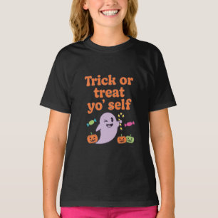 Camiseta Truco o trata tu auto-camiseta Halloween diverti