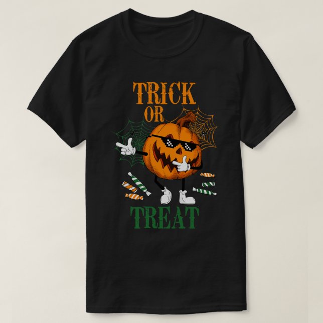 Camiseta Truco O Tratamiento (Diseño del anverso)