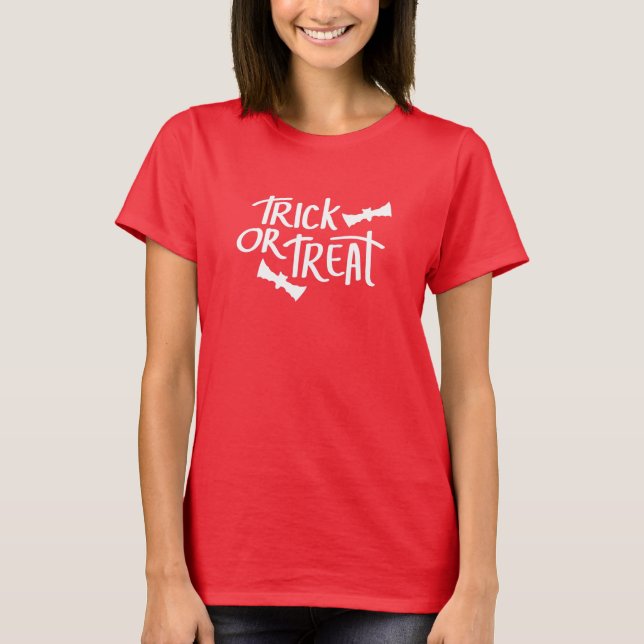 Camiseta truco o tratamiento (Anverso)