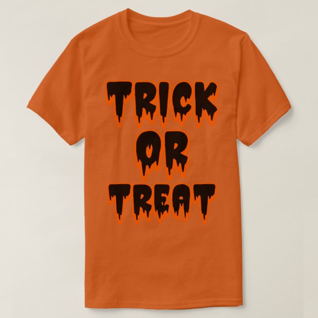 Camiseta Truco O Tratamiento De Halloween8 (Diseño del anverso)