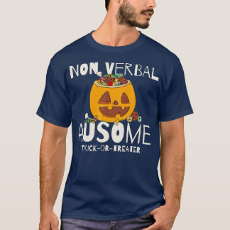 Camiseta Truco O Tratamiento De Halloween De Autismo No Ver