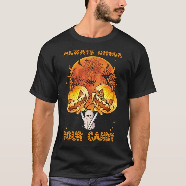 Camiseta Truco o tratamiento de la golosina Lollipop Compro (Anverso)