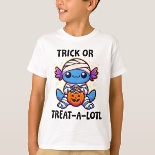 Camiseta Truco O Tratamiento De Un Lotl Axolotl Mummy Hallo