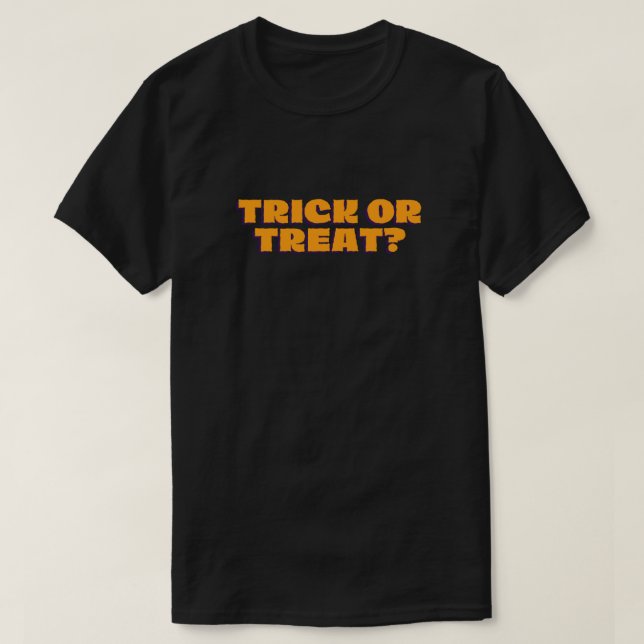 Camiseta ¿Truco O Tratamiento? Halloween (Diseño del anverso)