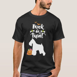 Camiseta Truco O Tratamiento Miniatura Schnauzer Dog Hallow