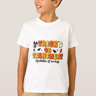 Camiseta Truco O Tratamiento Radiación Oncología Halloween 
