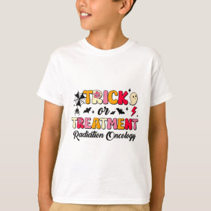 Camiseta Truco O Tratamiento Radiación Oncología Halloween