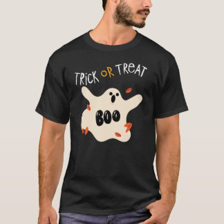 Camiseta Truco o tratar el divertido diseño fantasma