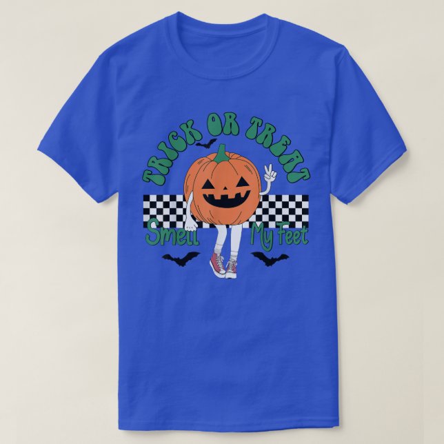 Camiseta Truco O Trate De Oler Mis Pies Divertido Halloween (Diseño del anverso)