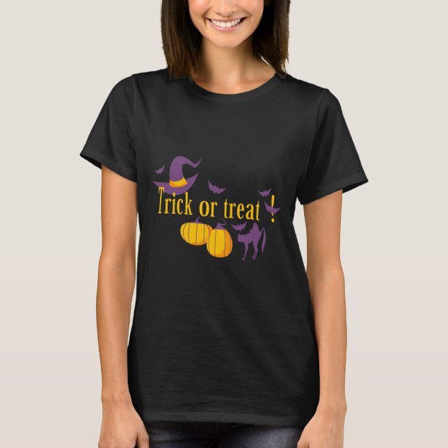 Camiseta truco o trato (Anverso)