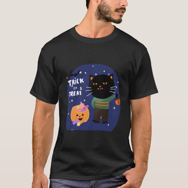 Camiseta ¡Truco o trato! (Anverso)