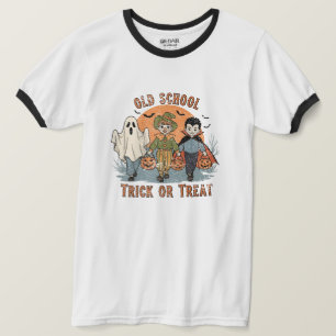 Camiseta Truco o trato al estilo antiguo - Niños vintage en